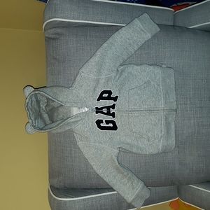Gray Baby Gap logo zip hoodie 18 - 24 month